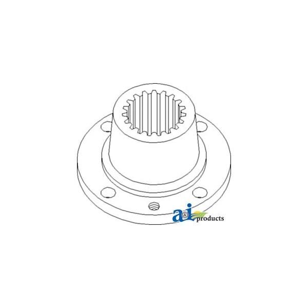 Coupler, Hydraulic Pump Drive w/ A/C 6" x6" x2"